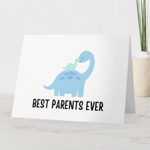 Best parents ever card