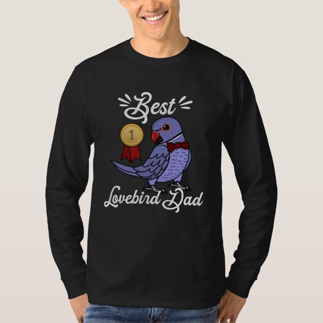 Best Parrot Dad I Violet Indian Ringneck T-Shirt (Front)