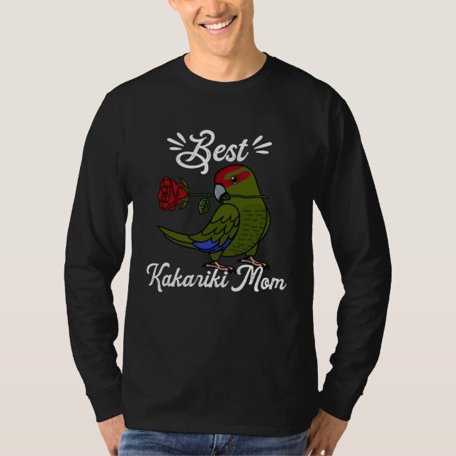 Best Parrot Mom I Red crowned Kakariki T-Shirt (Front)