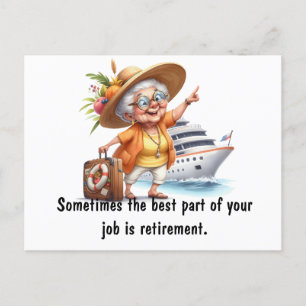 Best Part Of Retirement  Postcard