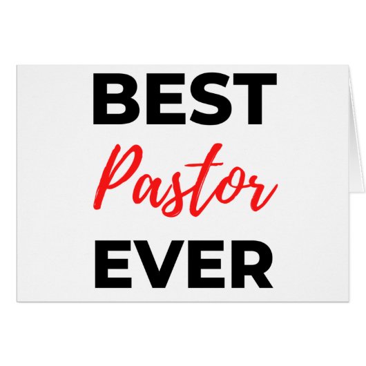 Best Pastor Ever bl Cards (Front Horizontal)