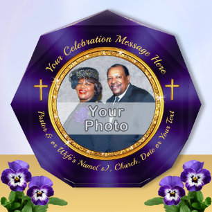 Best Pastor Gifts, Personalized PHOTO Any Occasion Acrylic Award