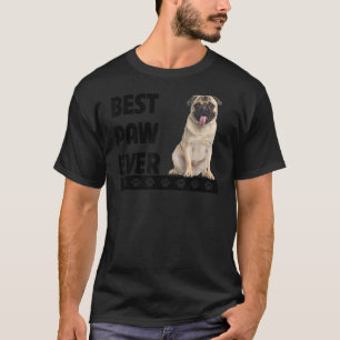 Best Paw Ever Pug Dad Fathers Day Dog Pet Parent T-Shirt