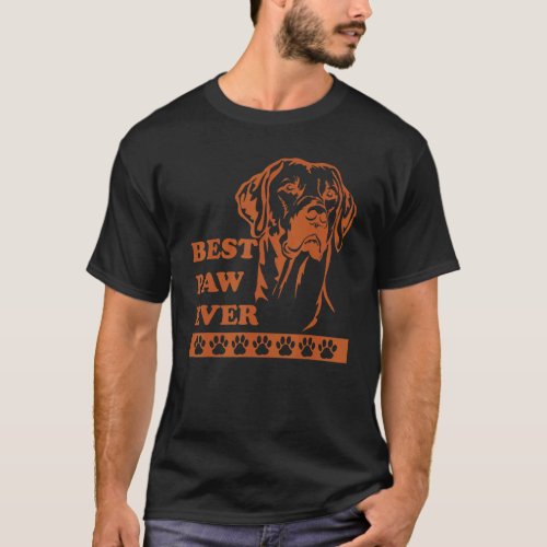 Best Paw Ever Rhodesian Ridgeback Dad Fathers Day  T_Shirt