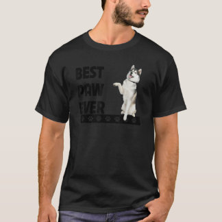 Best Paw Ever Siberian Alaskan Husky Dad Fathers D T-Shirt