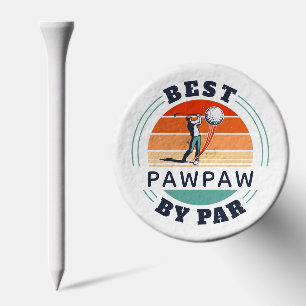 Best PawPaw By Par Golf Lover Grandpa Golf Tees