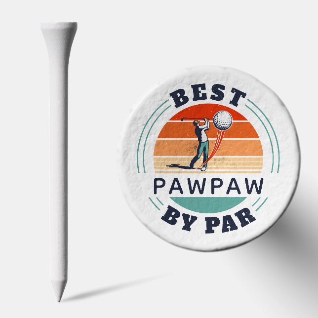 Best PawPaw By Par Golf Lover Grandpa Golf Tees (Combo)