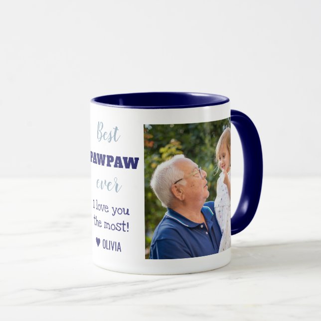 Best PAWPAW Ever Love You Most 2 Photo   Mug (Front Right)