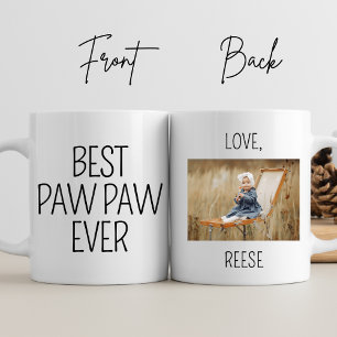 Best Pawpaw Ever Personalized Photo Grandpa Gifts Mug