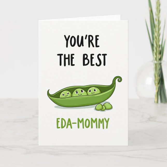 Best Peas Mother Illustration Card (Front)