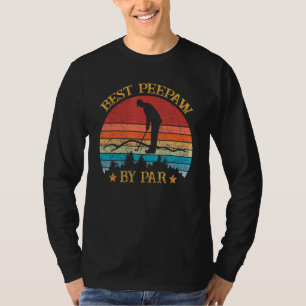 Best Peepaw By Par Father's Day Golf Golfing T-Shirt