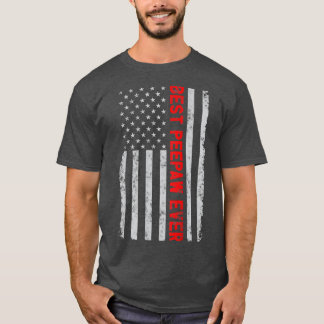 Best Peepaw Ever Funny Fathers Day Vintage America T-Shirt