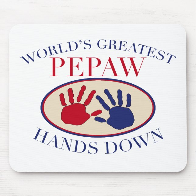Best Pepaw Hands Down Mouse Pad (Front)