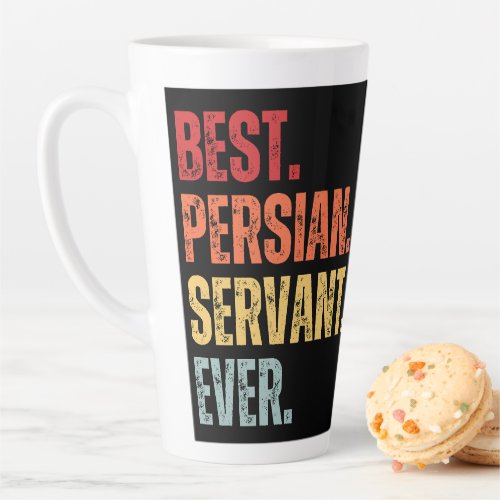 BEST PERSIAN SERVANT EVER Custom Persian Cat Photo Latte Mug