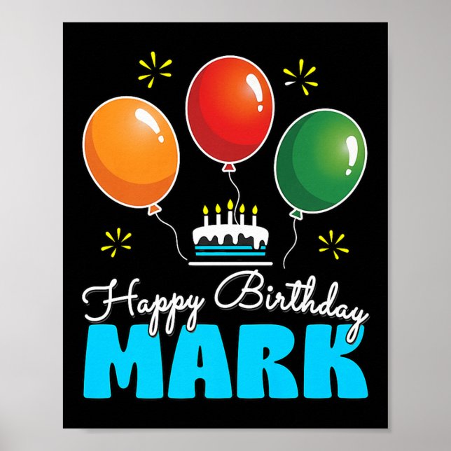 Best Personalized Birthday Design For Mark Customi Poster (Front)
