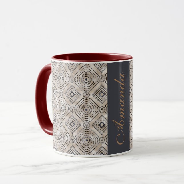 Best personalized Classy two-tone coffee, tea mug (Front Left)
