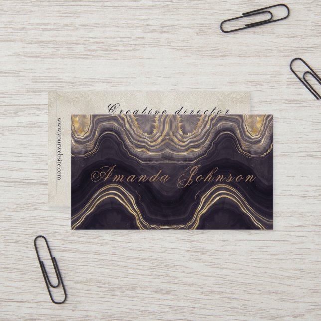 Best personalized Marble customize business card (Front/Back In Situ)
