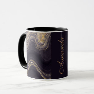 Best personalized Marble two-tone coffee, tea mug