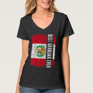 Best Peruvian Grandma Ever Peru Flag Mother's Day T-Shirt
