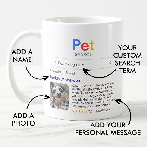 Best Pet Ever Search Result With Photo  Message Coffee Mug