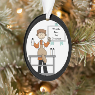 Best Pet Groomer Kitty Cat Acrylic Ornament