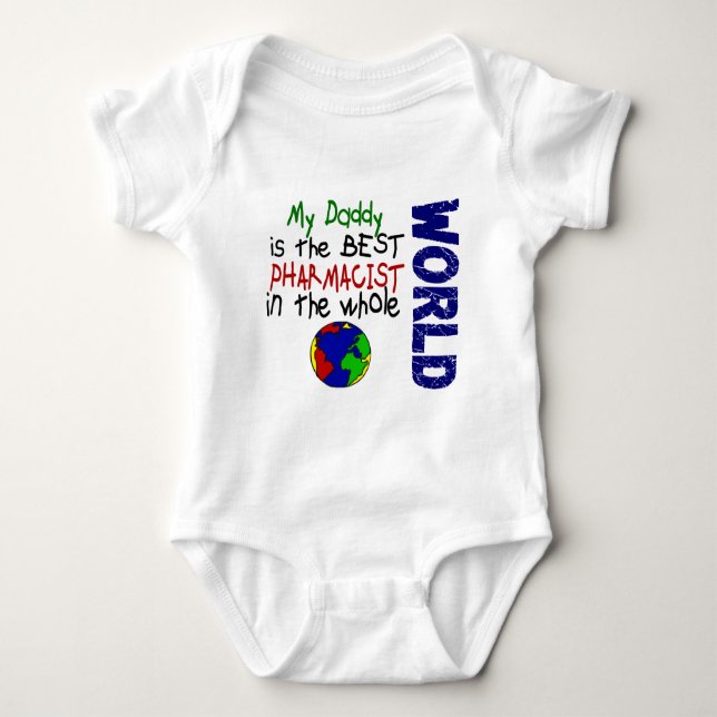Best Pharmacist In World 2 (Daddy) Baby Bodysuit (Front)
