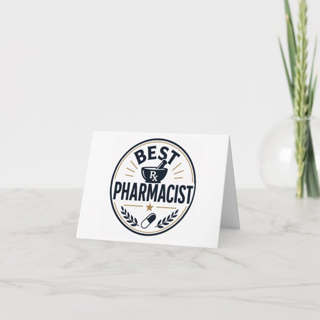 Best Pharmacist Thank You Card (Front)