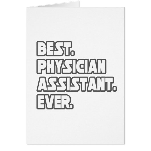Best Physician Assistant Ever Cards (Front)