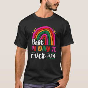 Best Pi Day Ever Rainbow 3,14 Pi Number Symbol Mat T-Shirt
