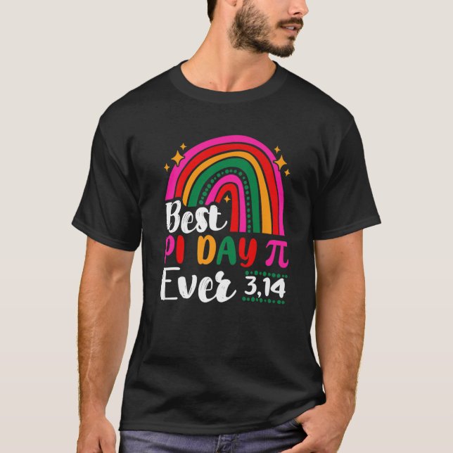 Best Pi Day Ever Rainbow 3,14 Pi Number Symbol Mat T-Shirt (Front)