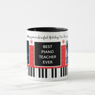 Best Piano Teacher Ever Class Christmas Holidays Mug