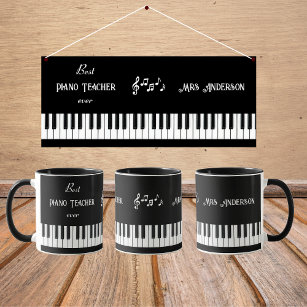 Best Piano Teacher Ever Personalized Mug