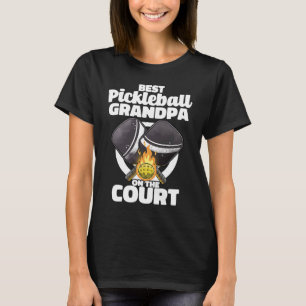 Best Pickleball Grandpa Paddle Pickleballer Lucky T-Shirt