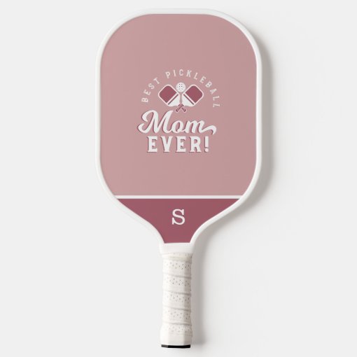 Best Pickleball Mom Ever Personalized 4 Photo Grid Pickleball Paddle