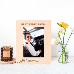 Best Pilot Ever & Airplane,Simple Personalized Engraved Frames