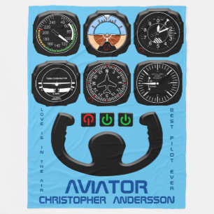 Best Pilot Ever Unique And Funny Fleece Blanket