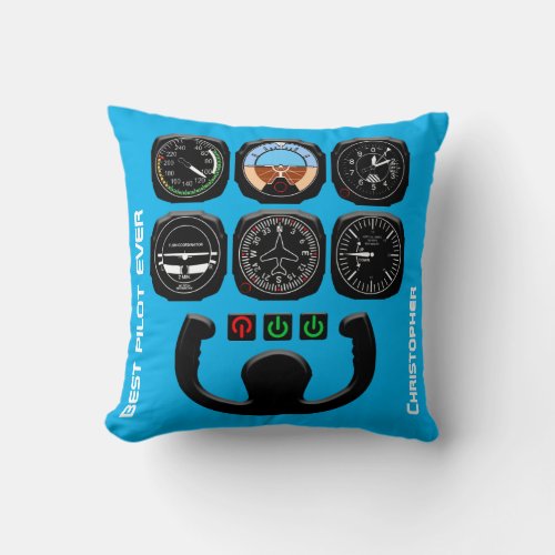 Best Pilot Ever Unique And Funny Throw Pillow