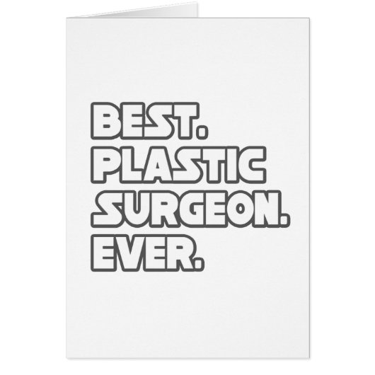 Best Plastic Surgeon Ever Cards (Front)