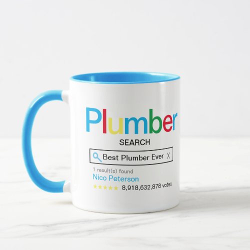 Best Plumber Ever Search engine Result With name Mug