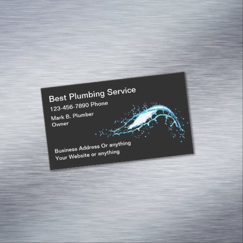 Best Plumbing Plumber Business Card Magnets