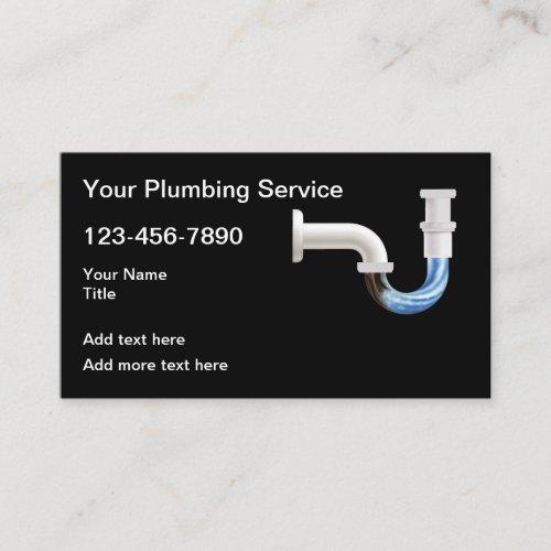 Best Plumbing Service Business Cards