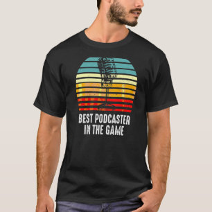 Best Podcaster Podcasting Interview Radio Content T-Shirt