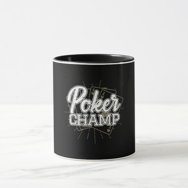 Best Poker Player Poker Cards Game Mug (Center)