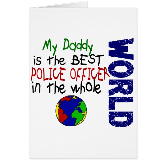 Best Police Officer In World 2 (Daddy) Cards (Front)