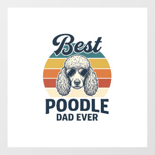 Best Poodle Dad Ever Vintage Engraved Dog Shirt_1 Floor Decals