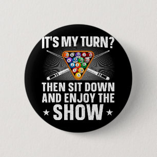 Best Pool Art For Men Women Cue Sport Pool Player Button