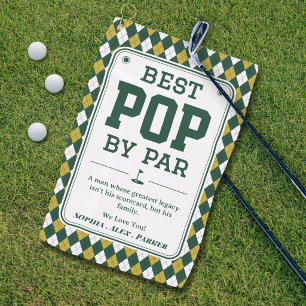 Best Pop by Par Personalized Golf Towel Gift