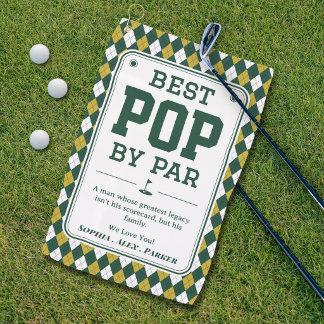 Best Pop by Par Personalized Golf Towel Gift