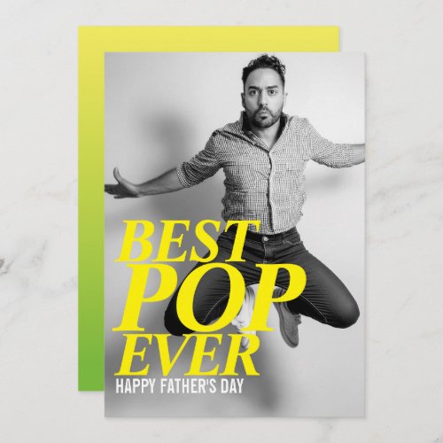 BEST POP EVER  Funny Fathers Day Card