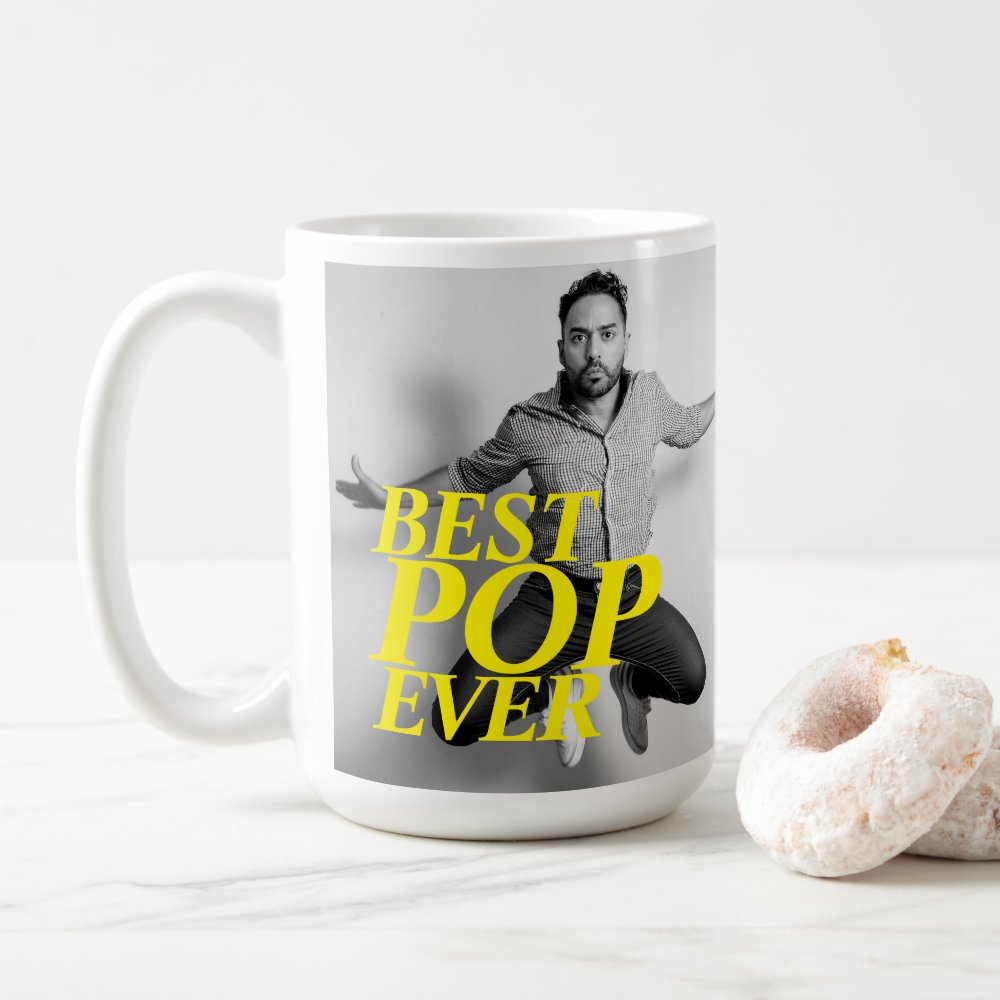 Discover BEST POP EVER | Funny Father's Day Card Custom Upload Photo Coffee Mug